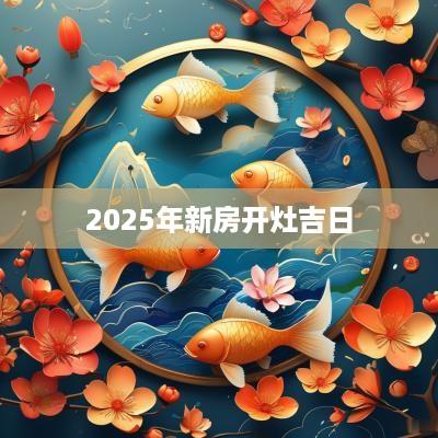 2025年新房开灶吉日