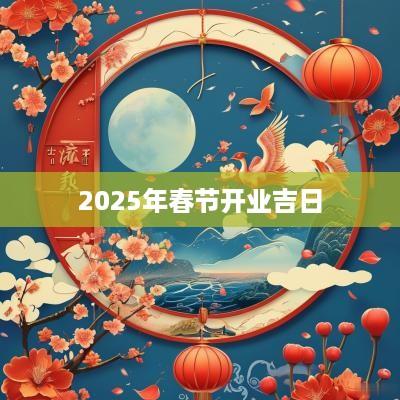 2025年春节开业吉日
