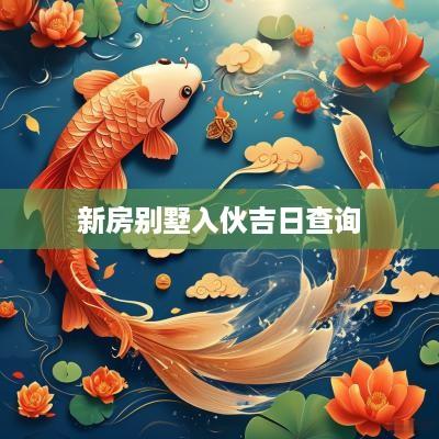 新房别墅入伙吉日查询
