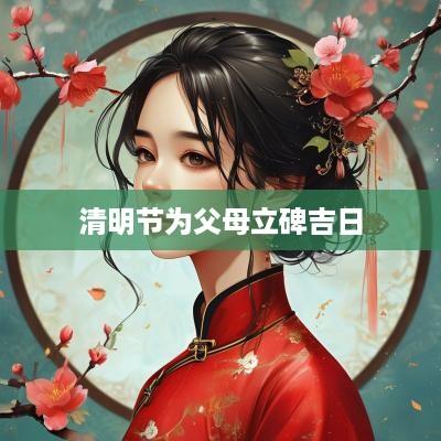 清明节为父母立碑吉日
