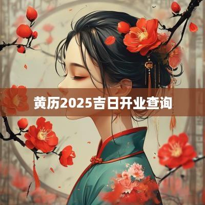 黄历2025吉日开业查询