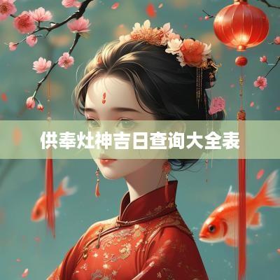 供奉灶神吉日查询大全表
