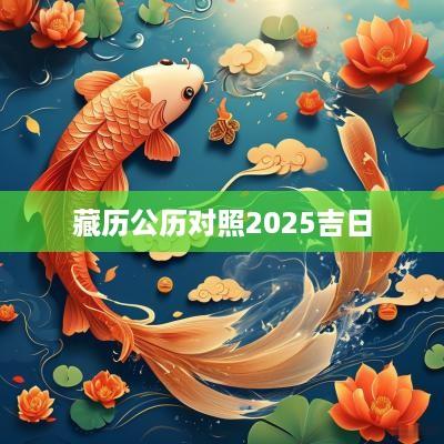 藏历公历对照2025吉日