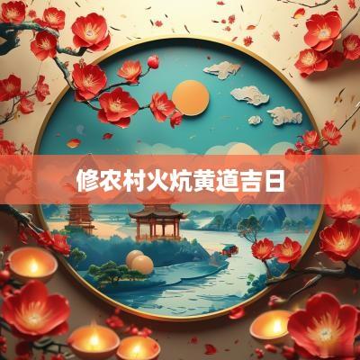 修农村火炕黄道吉日