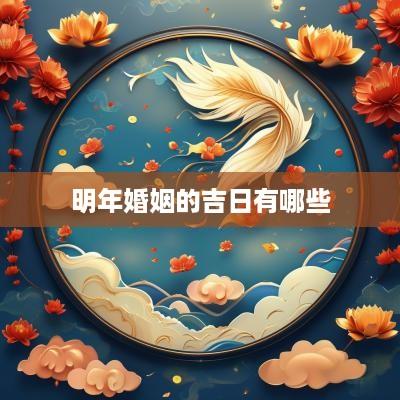 明年婚姻的吉日有哪些