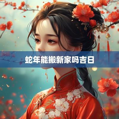 蛇年能搬新家吗吉日