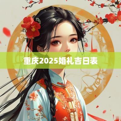 重庆2025婚礼吉日表