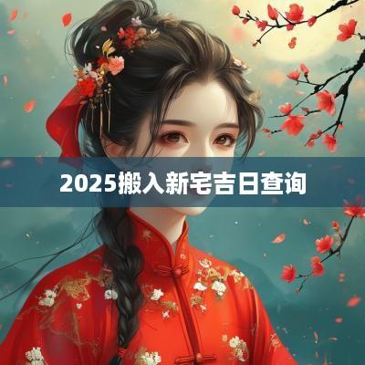 2025搬入新宅吉日查询