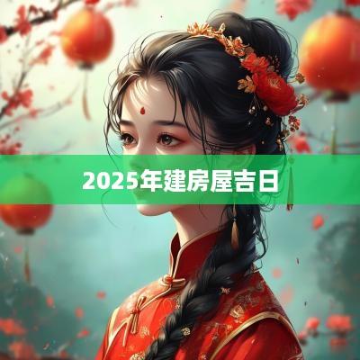 2025年建房屋吉日