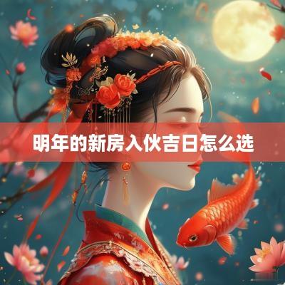 明年的新房入伙吉日怎么选