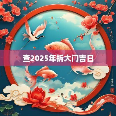 查2025年拆大门吉日