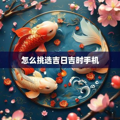 怎么挑选吉日吉时手机