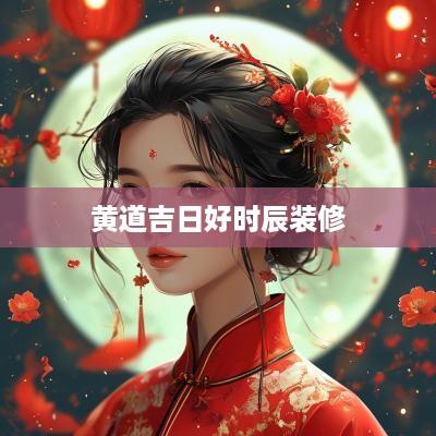 黄道吉日好时辰装修
