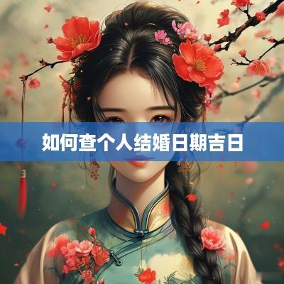 如何查个人结婚日期吉日