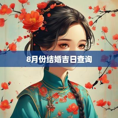 8月份结婚吉日查询