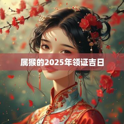 属猴的2025年领证吉日