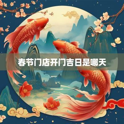 春节门店开门吉日是哪天