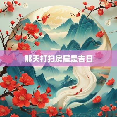 那天打扫房屋是吉日