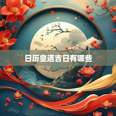 日历皇道吉日有哪些