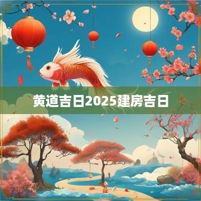 黄道吉日2025建房吉日