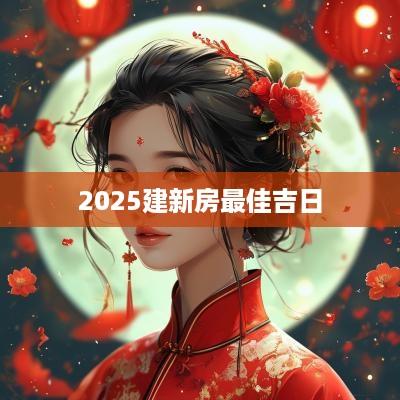 2025建新房最佳吉日