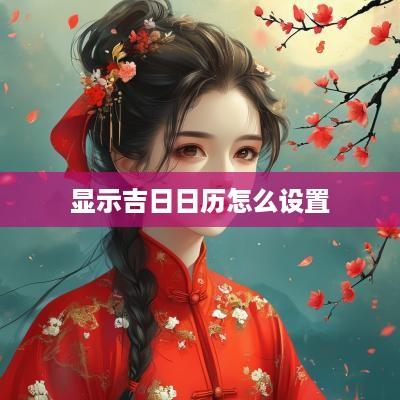 显示吉日日历怎么设置
