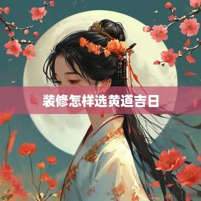 装修怎样选黄道吉日