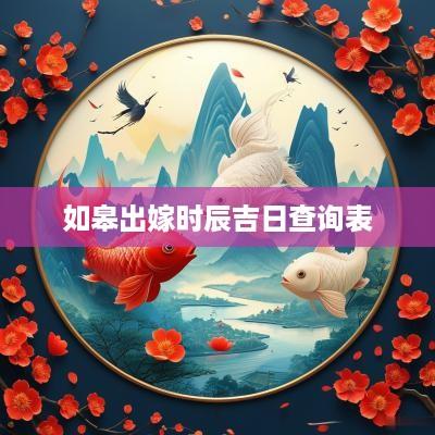 如皋出嫁时辰吉日查询表 如皋出嫁时辰吉日查询表