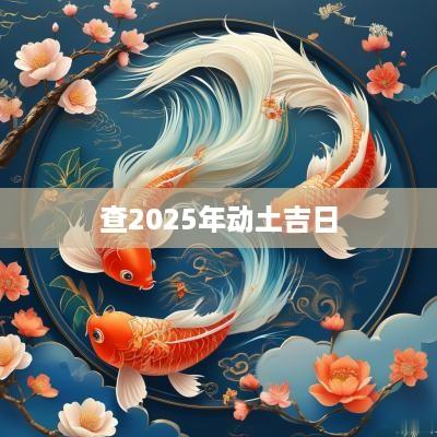 查2025年动土吉日