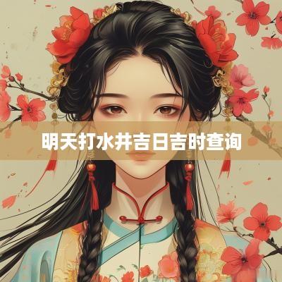 明天打水井吉日吉时查询