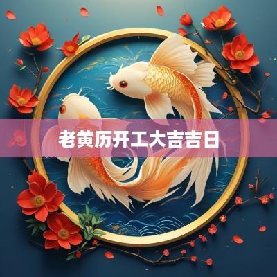 老黄历开工大吉吉日