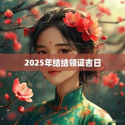 2025年结结领证吉日