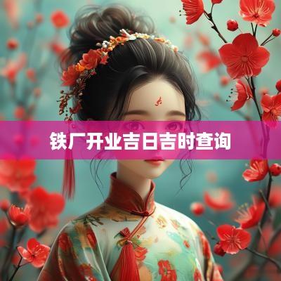 铁厂开业吉日吉时查询