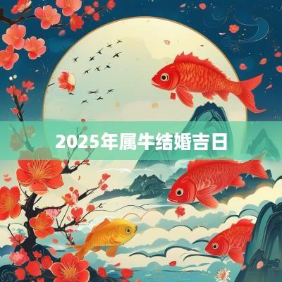 2025年属牛结婚吉日