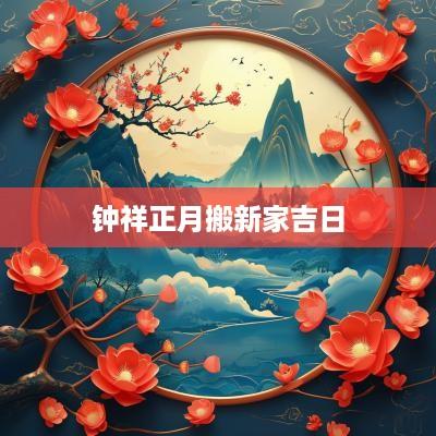 钟祥正月搬新家吉日