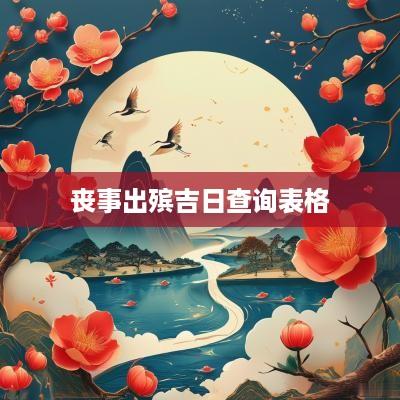 丧事出殡吉日查询表格