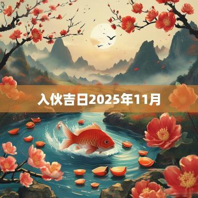入伙吉日2025年11月