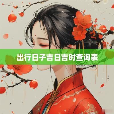 出行日子吉日吉时查询表