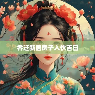 乔迁新居房子入伙吉日