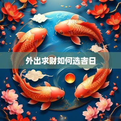 外出求财如何选吉日