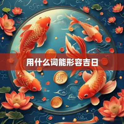 用什么词能形容吉日