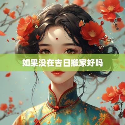 如果没在吉日搬家好吗
