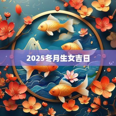 2025冬月生女吉日