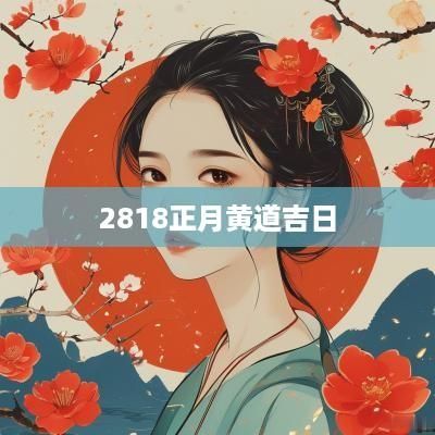 2818正月黄道吉日
