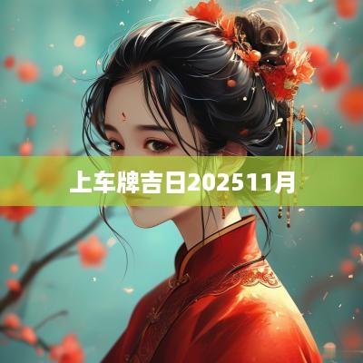 上车牌吉日202511月