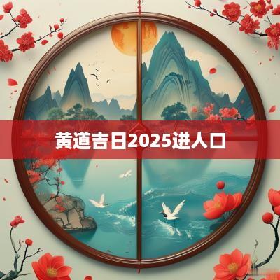 黄道吉日2025进人口