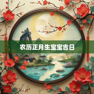 农历正月生宝宝吉日
