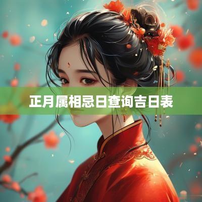 正月属相忌日查询吉日表