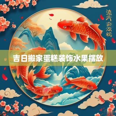 吉日搬家蛋糕装饰水果摆放