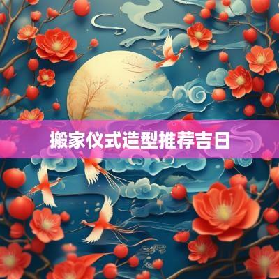 搬家仪式造型推荐吉日